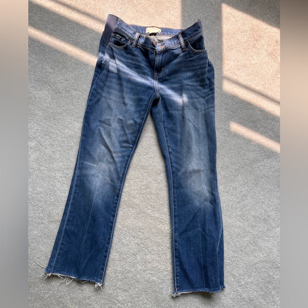 Hatch maternity jeans crop style